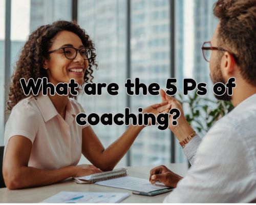 A coach doing coaching to her client